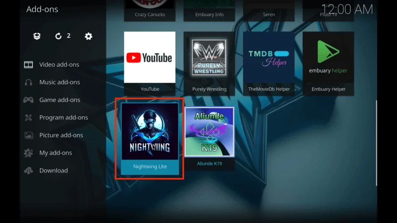 Nightwing Kodi Setup Guide